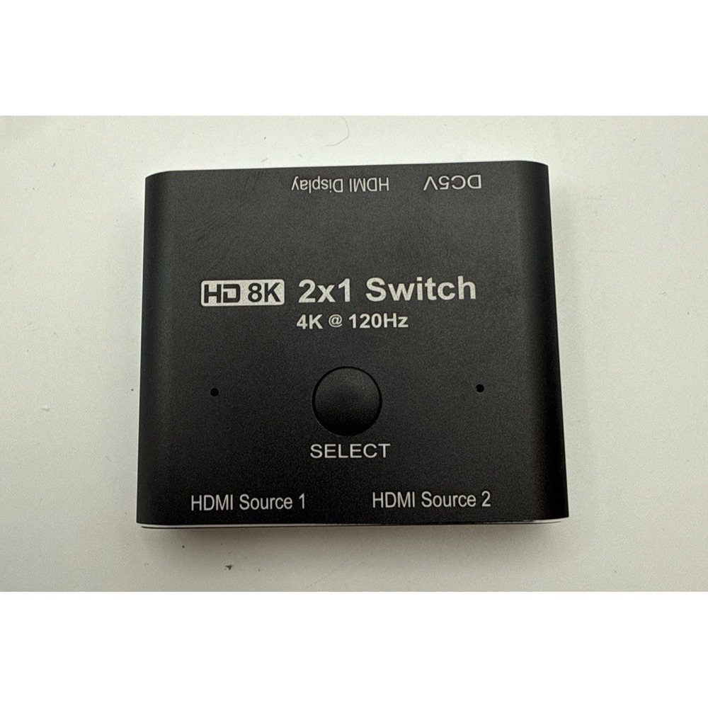 HDMI HD 8K 2X1 Switch with cord 4K‎ 120Hz